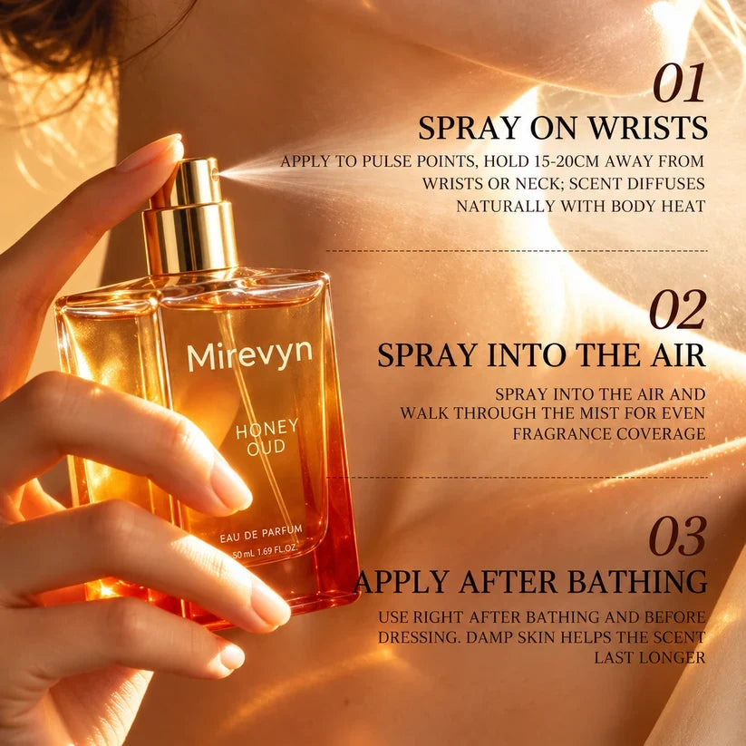 Honey Oud Perfume — The fragrance lasts all day.