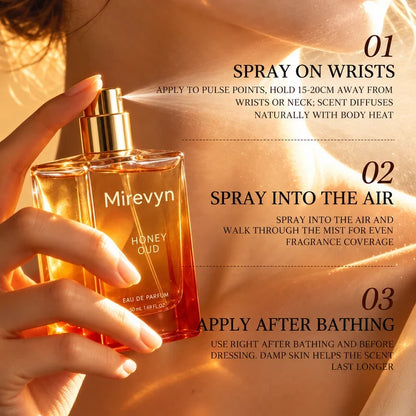 Honey Oud Perfume — The fragrance lasts all day.