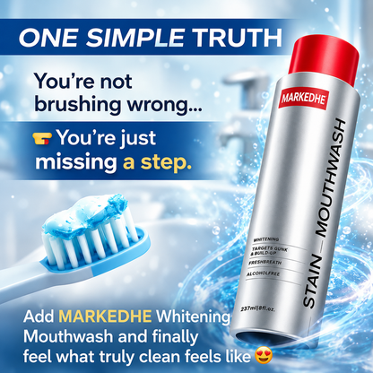 ✨ MARKEDHE  Mouthwash｜Not Just Fresher Breath — A Truly Deep Clean Feeling 🦷💜