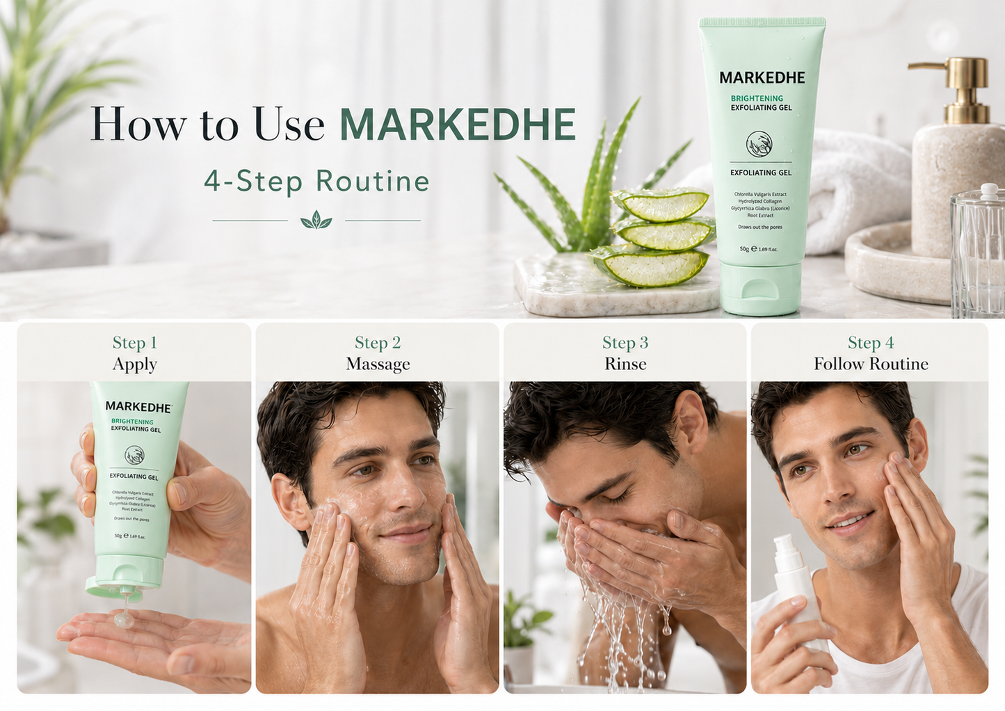 MARKEDHE Face & Body Soft Peel Glow Reset Gel