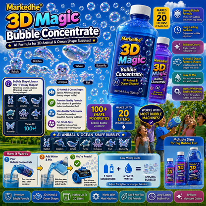 Markedhe Super 3D Magic Bubble Concentrate —— Animal & Ocean Fantasy Theme