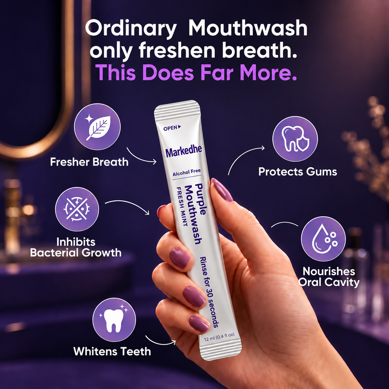 Markedhe Purple Mouthwash