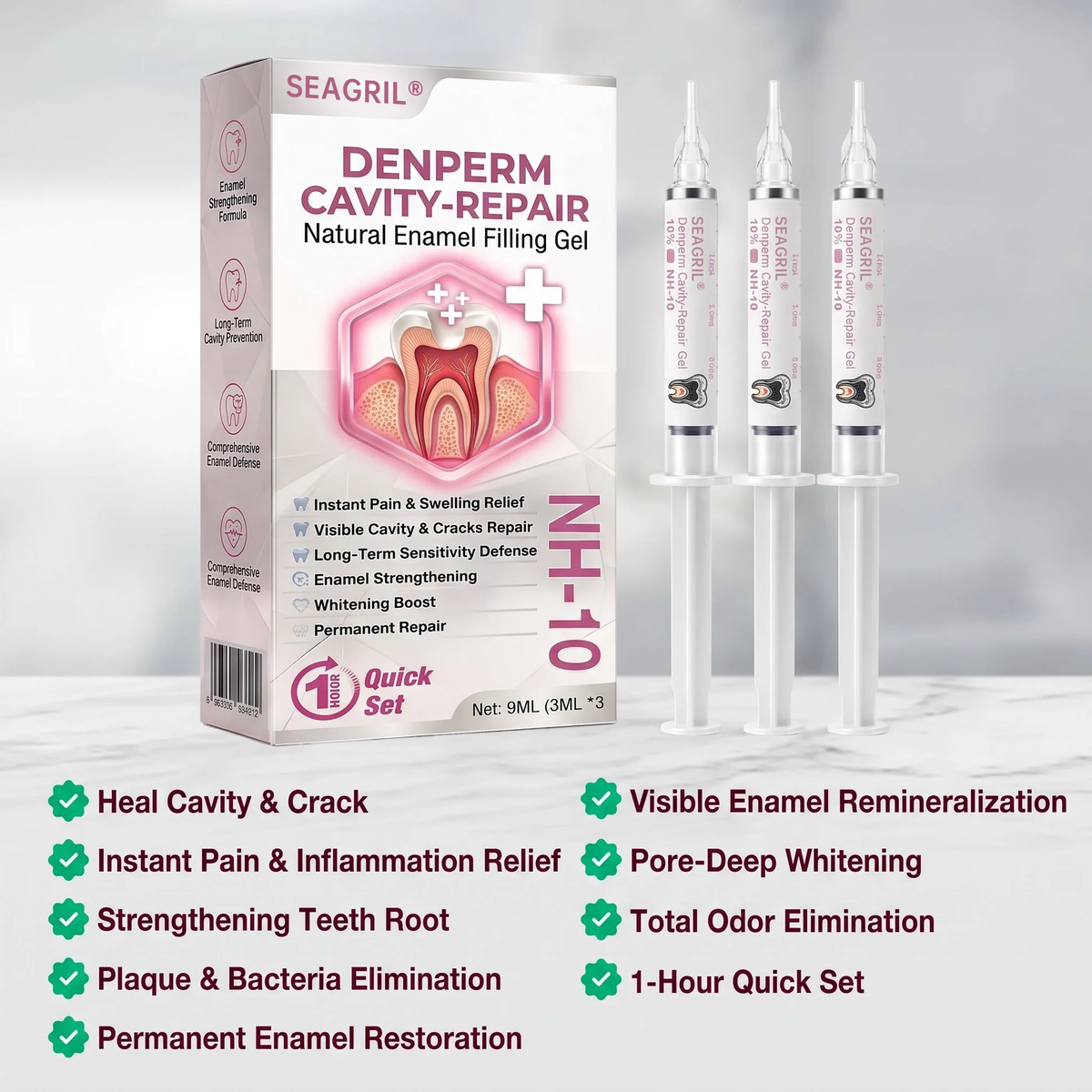 Cavity-Repair Natural Enamel Filling Gel